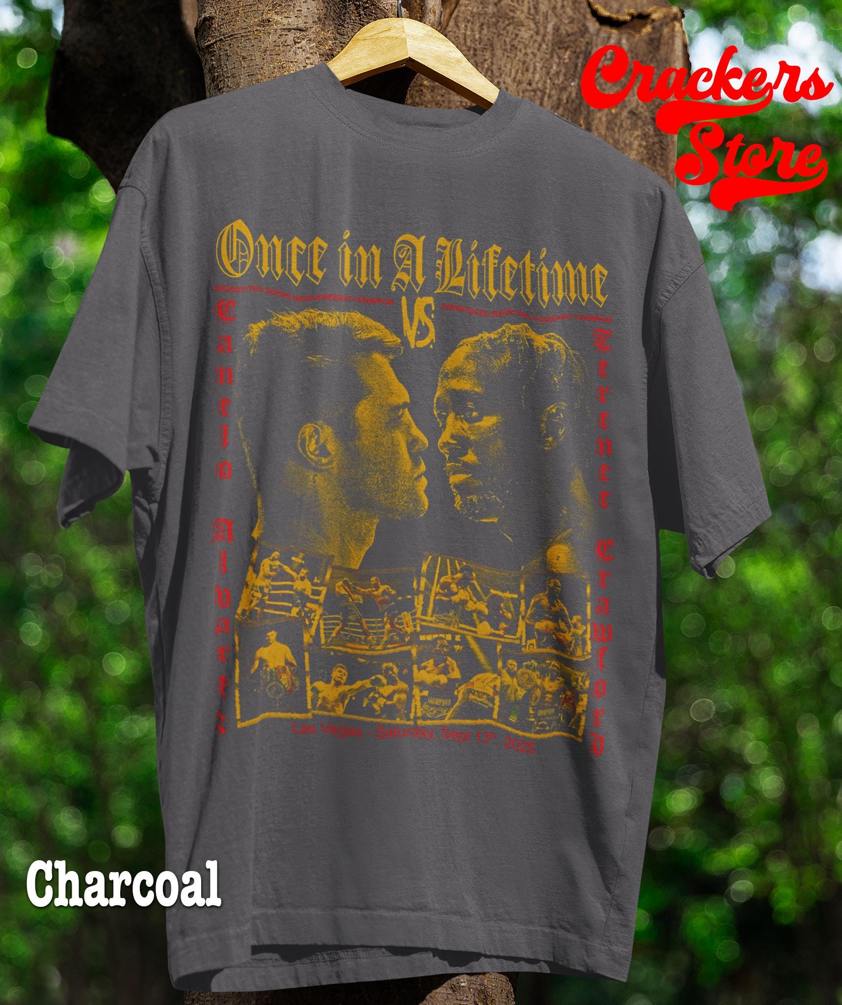 カネロ VS クロフォード Tシャツ、一生に一度のファイトシャツ