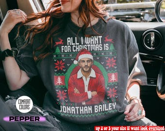 Jonathan Bailey Christmas Shirt, Comfort Colors Graphic Tee