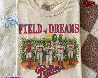 Philadelphia Phillies Field of Dreams Graphic Shirt | Retro Baseball Fan Apparel