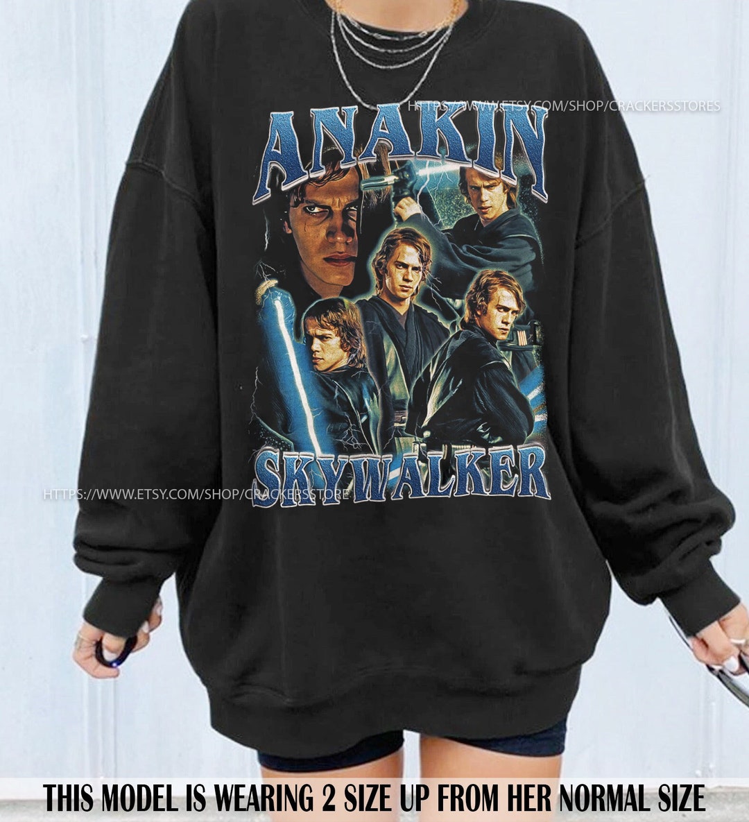 Anakin Skywalker Sweatshirt Anakin Skywalker Vintage 90' Sweatshirt ...