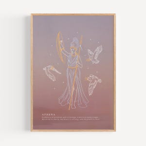 Athena - Greek Goddess | Premium Matte Print | Greek Mythology