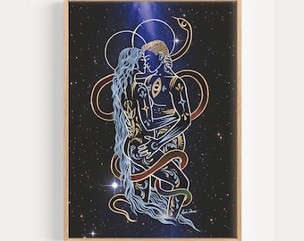 Soulmate Print | Spiritual Decor | Boho Wall Art