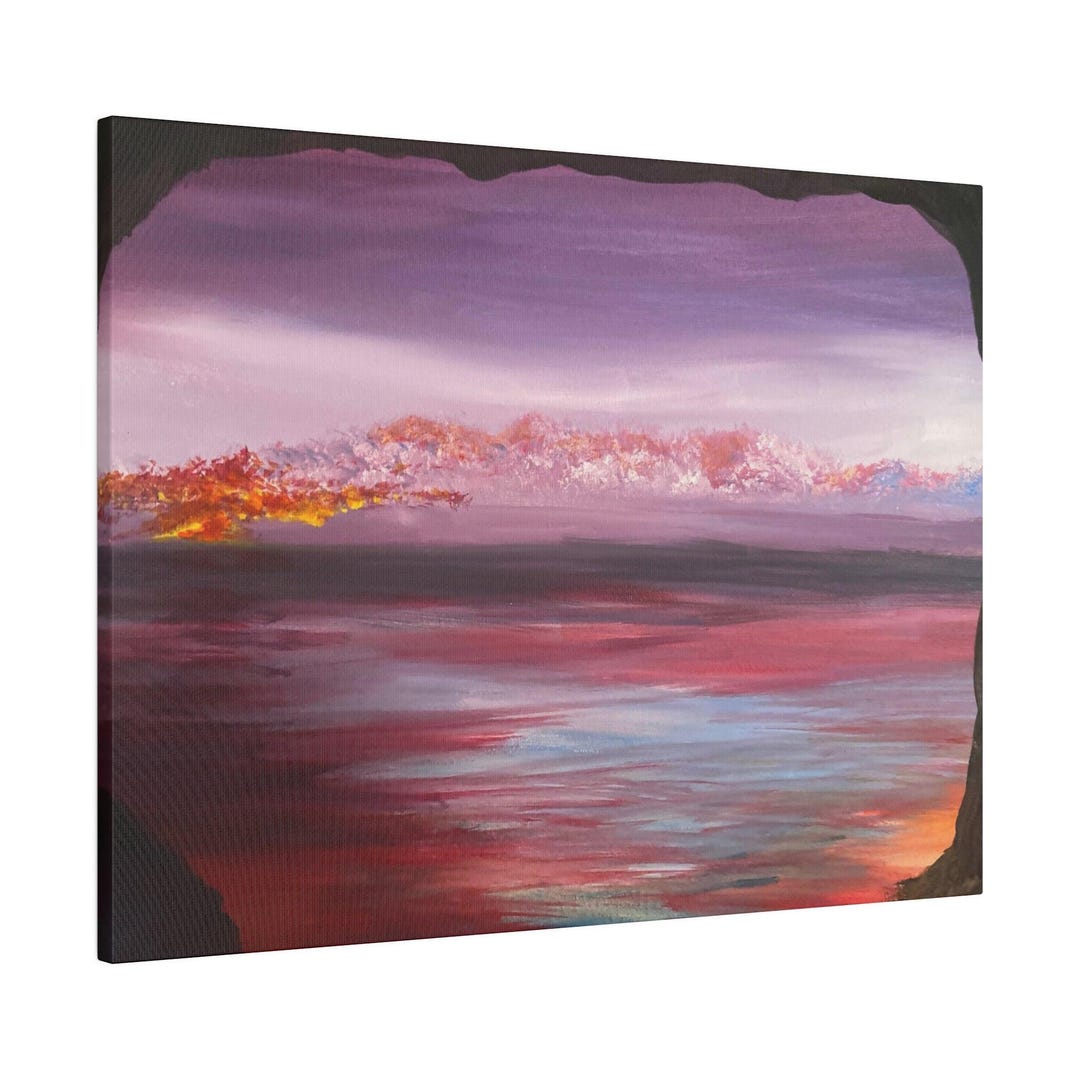 A Blended Evening Abstract Art Canvas Print - Etsy