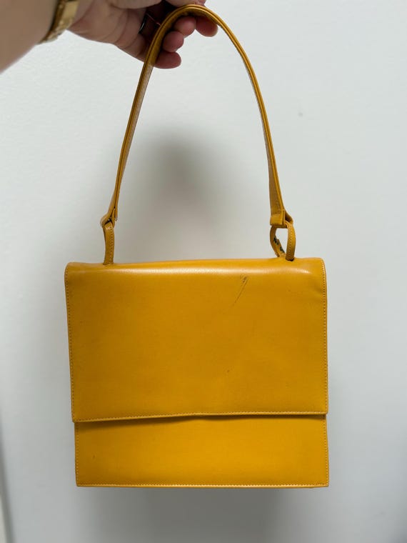 Vintage Top Handle Leather Purse from Leon of California