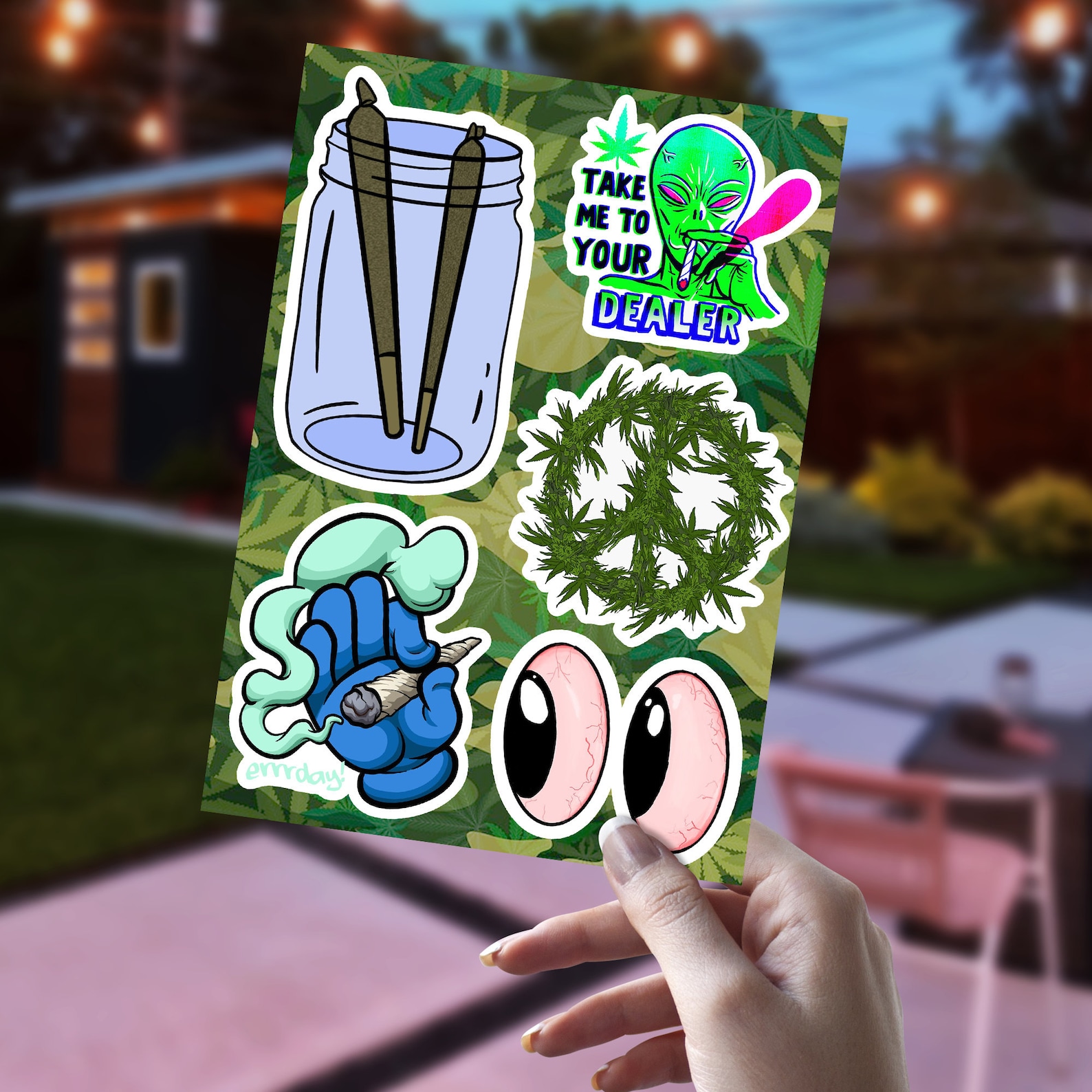 Weed Weed Sticker Weed Stickerpack Weed Stickers Weed Art Weed Etsy