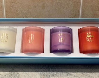 Scented Soy Wax Candle Gift Set, 4 Nature-Inspired Fragrances, Vegan