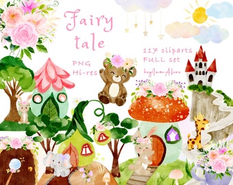 pic Whimsical Enchanted Forest Clipart etsy