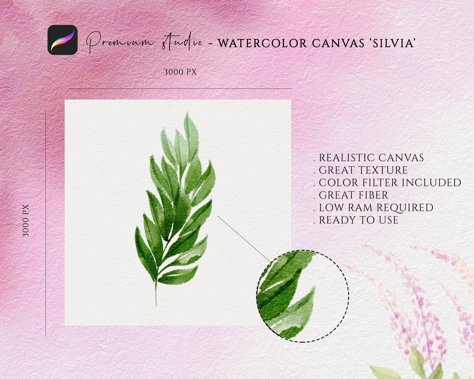 Realistic Procreate Watercolor Paper Canvas SILVIA Paper Etsy