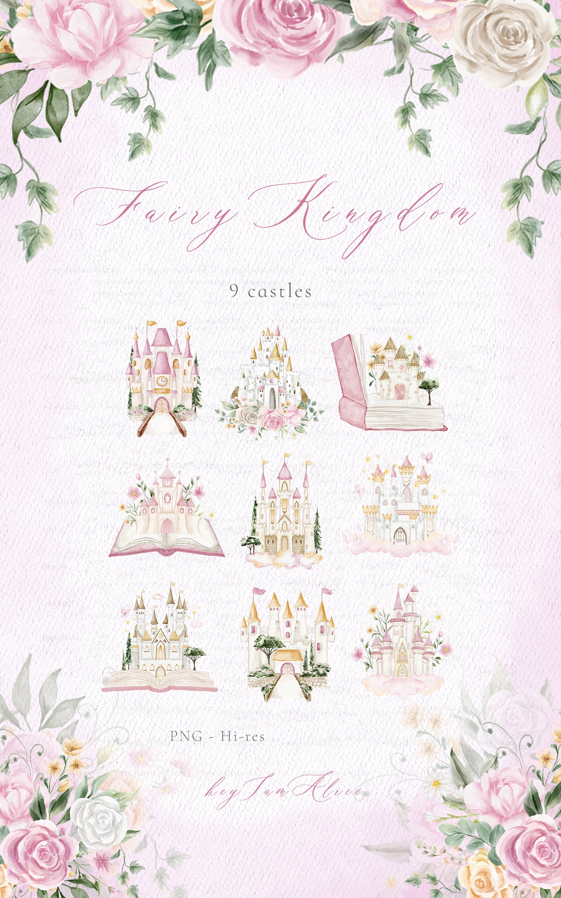 Baby Girl Watercolor Clipart, Little Princess Clipart, Nursery Clipart ...