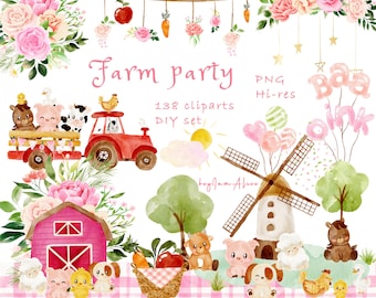 Farm Animals Png Etsy