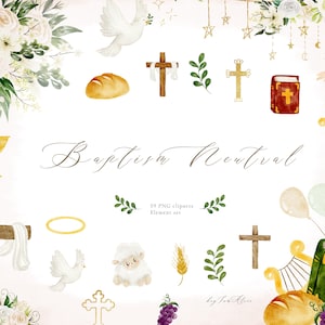Taufe Clipart, Blumen Kreuz Grafik PNG, Erstkommunion Clipart, Engel PNG, Baby Mädchen Taufe, Taufe Grafik, Baby Clipart PNG