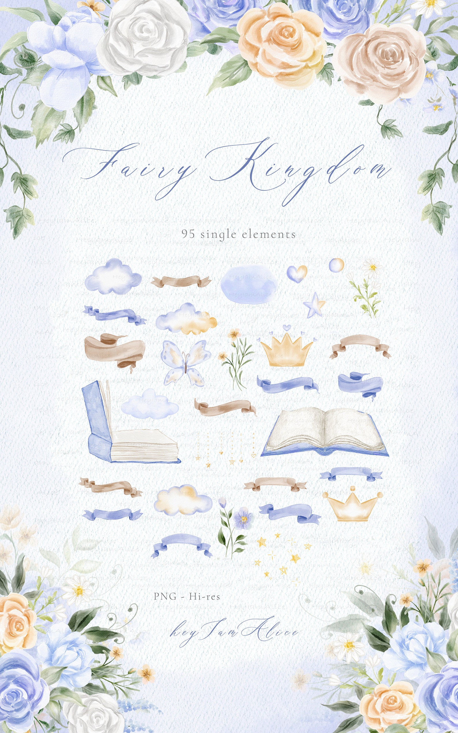 Baby Girl Watercolor Clipart Little Princess Clipart Nursery - Etsy