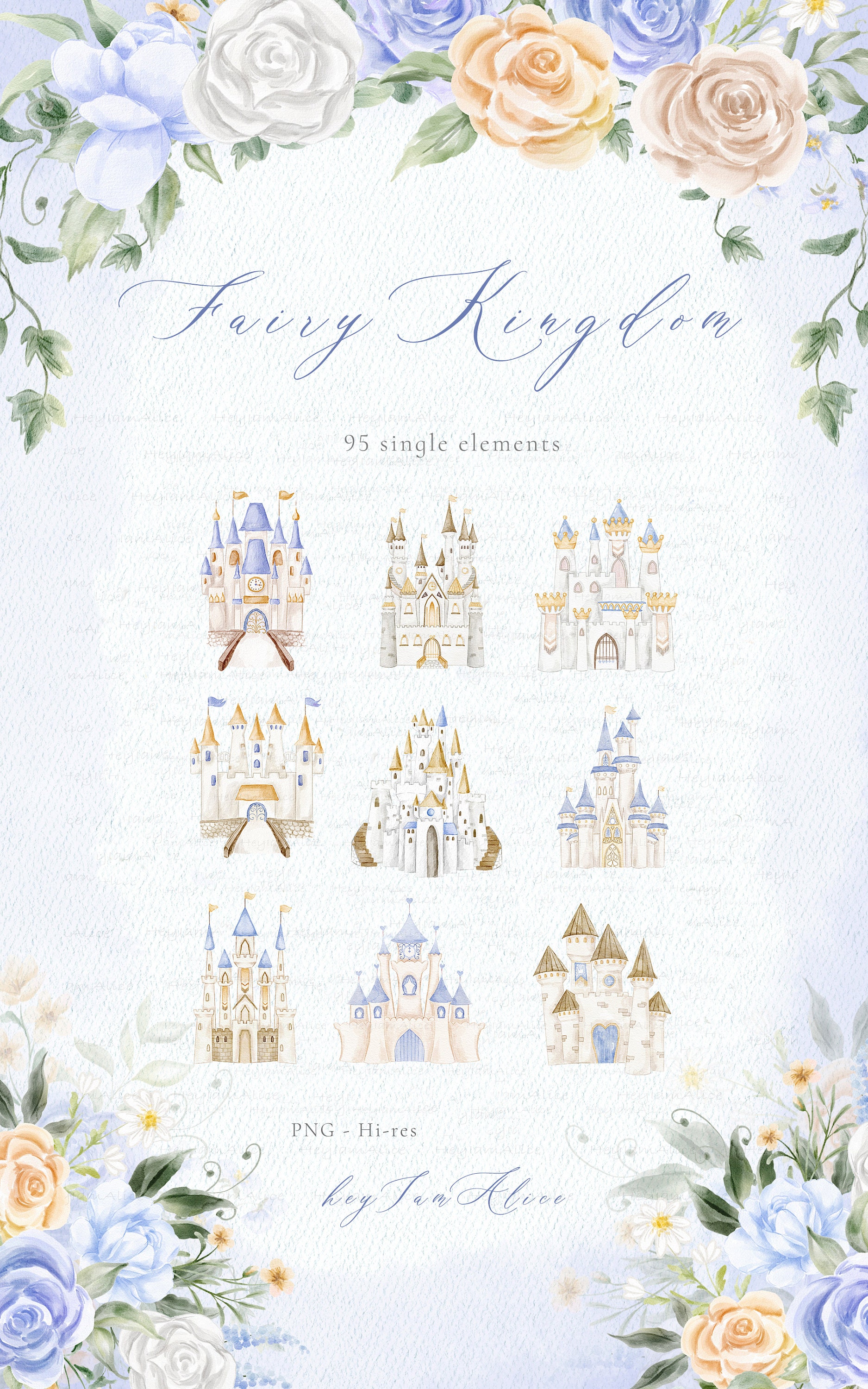 Baby Girl Watercolor Clipart Little Princess Clipart Nursery - Etsy