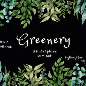 Watercolor Golden Greenery Frames, Wedding Clipart, Watercolor Geometrical Gold Leaves Frame, Foliage Eucalyptus Wreath, free commercial use