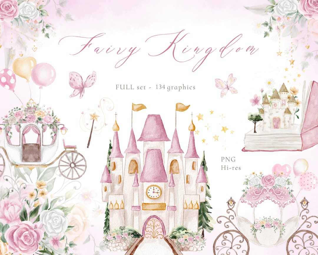 Baby Girl Watercolor Clipart, Little Princess Clipart, Nursery Clipart ...