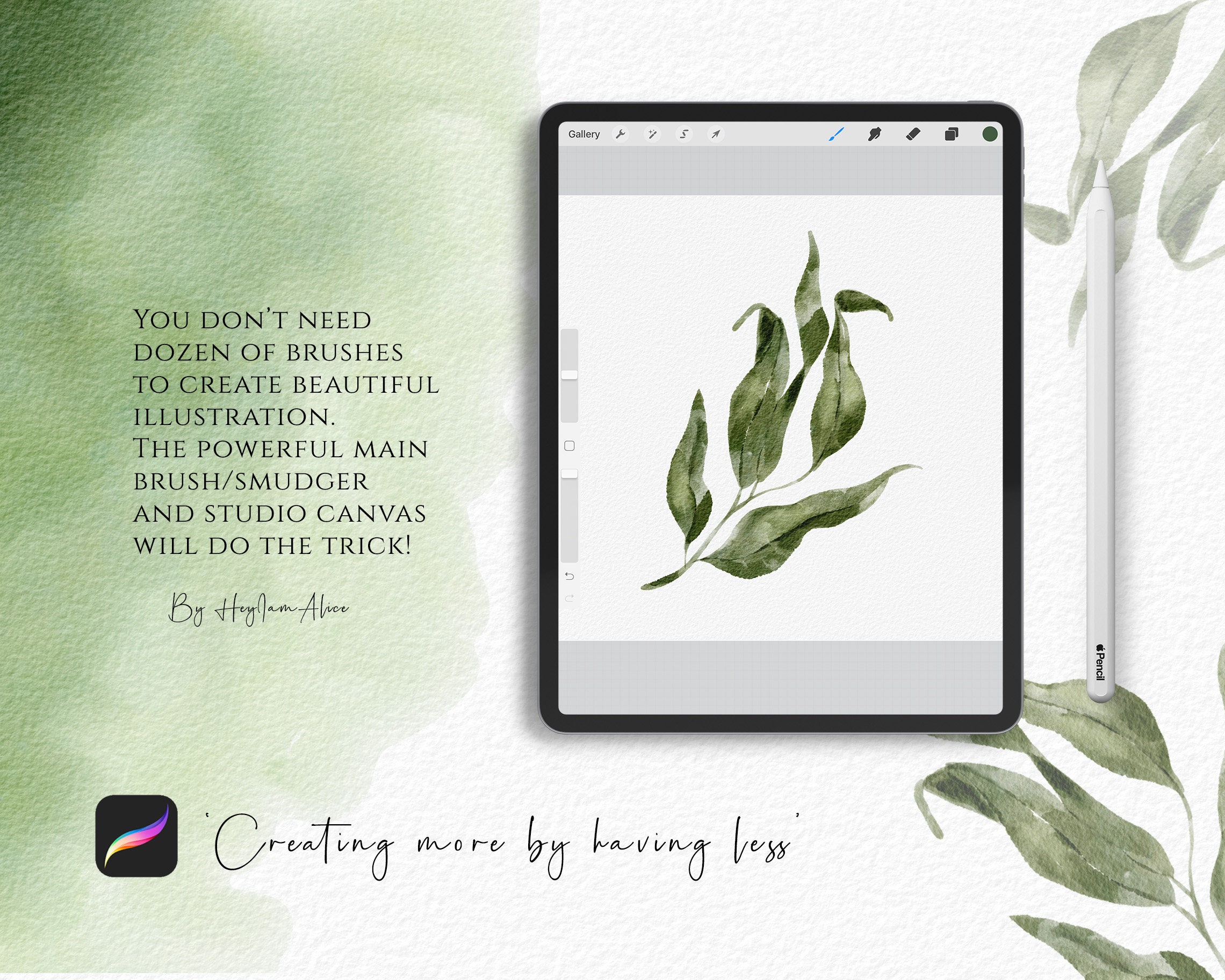 REALISTIC watercolor brush kit for procreate brush set for Etsy