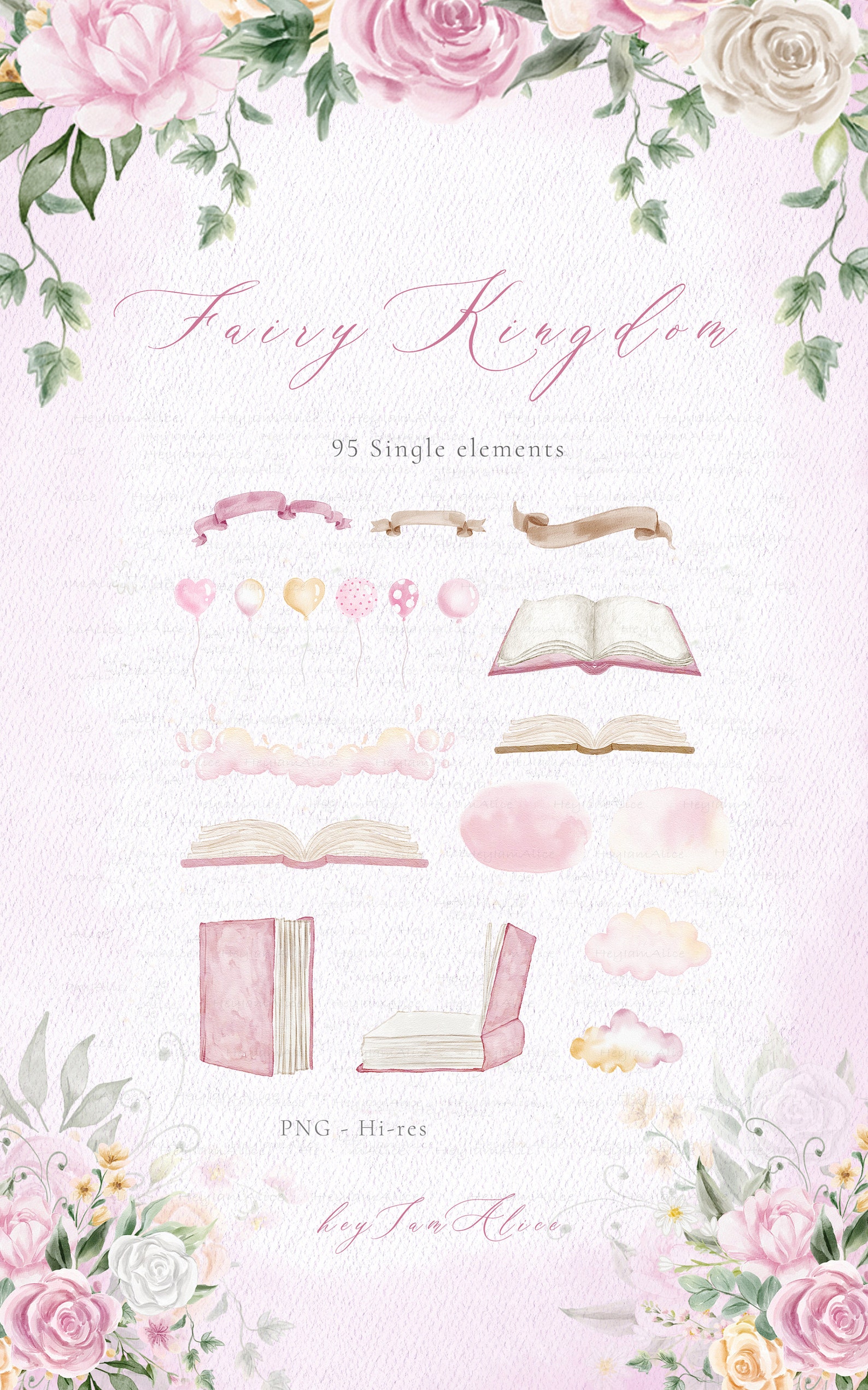 Baby Girl Watercolor Clipart, Little Princess Clipart, Nursery Clipart ...