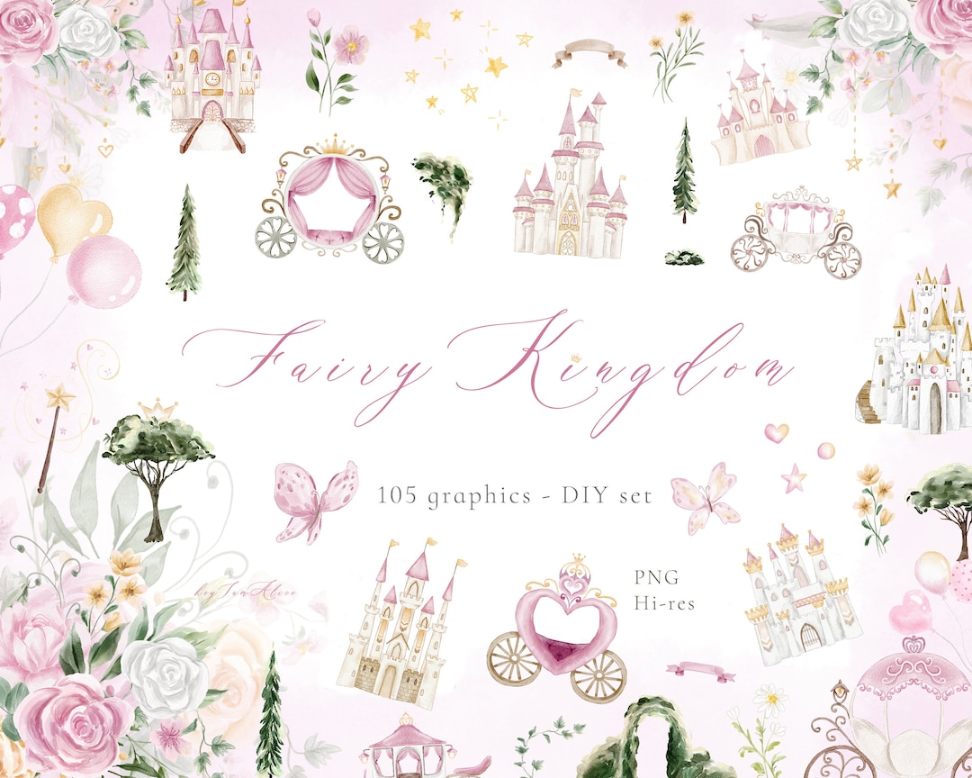 Baby Girl Watercolor Clipart, Little Princess Clipart, Nursery Clipart ...