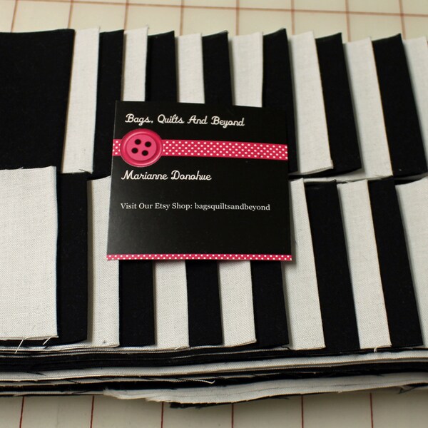 Jelly Roll Solid Black and White MDG Dream Cotton , 40 strips 2 1/2 x 45 " 100 percent Combed Cotton.