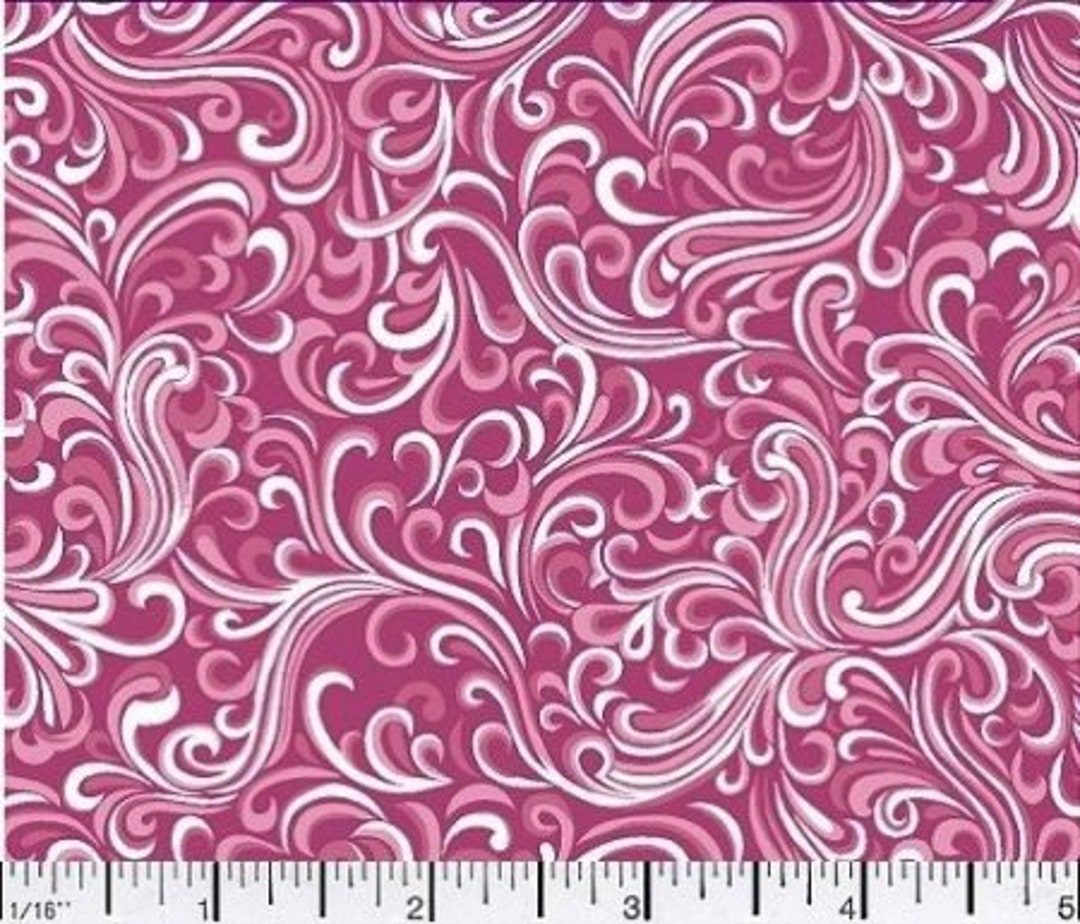 Fabric by the Yard Red/fuchsia MDG Breezeway - Etsy