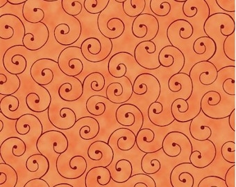 Fabric By The Yard Orange MDG Tilt A Whirl