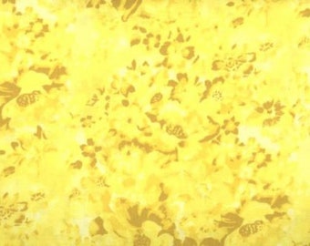 Fabric By The Yard Yellow MDG Faded Floral
