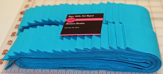 Jelly Roll Turquoise Solid MDG Dream Cotton Jelly Roll, 40 strips 2 1/2 x 44 " 100 percent Combed Cotton.