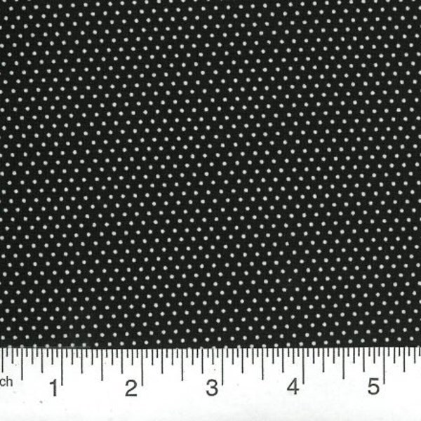 Fabric By The Yard Black MDG Black Pin Dot