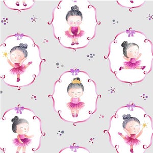 Fabric By The Yard Novelty Dancing Michael Miller Little Dancer gray DCX9829 Gray