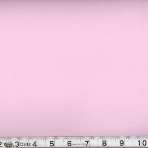 Fabric By The Yard Solid Light Pink MDG Dream Cotton Solid Pink, 100 % Combed Cotton 4.4 Oz Per Square Yard