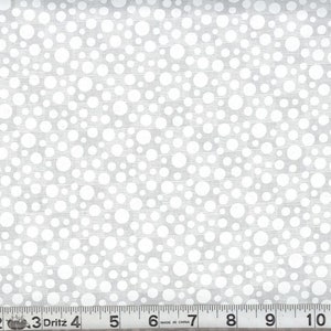 Fabric By The Yard White on white Tone on Tone, Dots pattern 44261