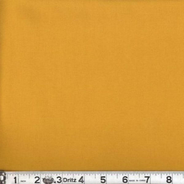 Fabric By The Yard Solid Gold, MDG Dream Cotton Solid Gold , 100 % Combed Cotton 4.4 Oz Per Square Yard