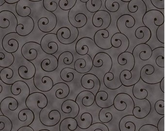 Fabric By The Yard Black MDG Black Tilt A Whirl