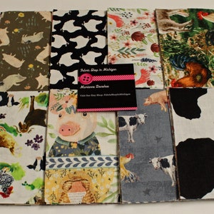 Charm Pack Novelty Farm Animals 48 - 5 inch  squares