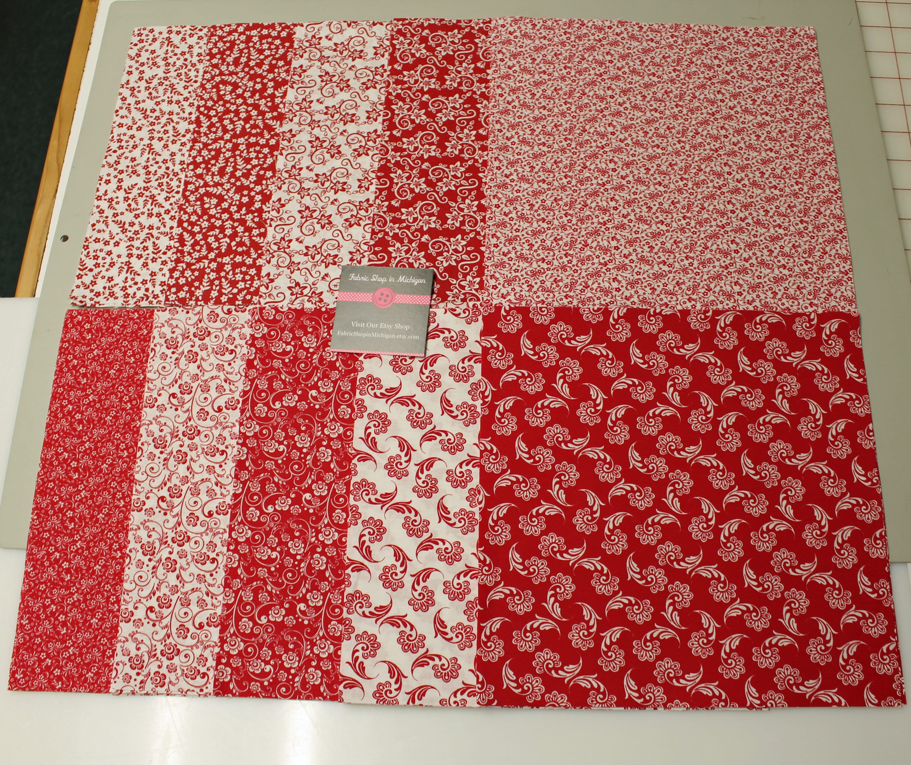 100 Pcs Pre-cut Silk Brocade Fabric Squares Fabric Quiltin Squares