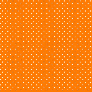 Fabric By The Yard Orange, Henry Glass Orange white dots on orange 1030-30, pin dot