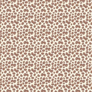 Fabric By The Yard Novelty coffee Michael Miller Coffee Aroma Cream