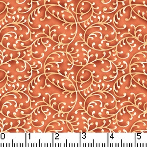 Fabric By The Yard Rust MDG Rust Freeway