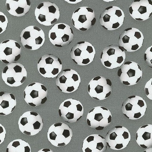 Fabric By The Yard Novelty Sports Life Gray , Robert Kaufman Sports Life Gray