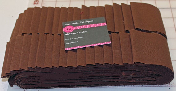 Jelly Roll Solid Brown MDG Dream Cotton Jelly Roll, 40 strips 2 1/2 x 45 " 100 percent Combed Cotton.