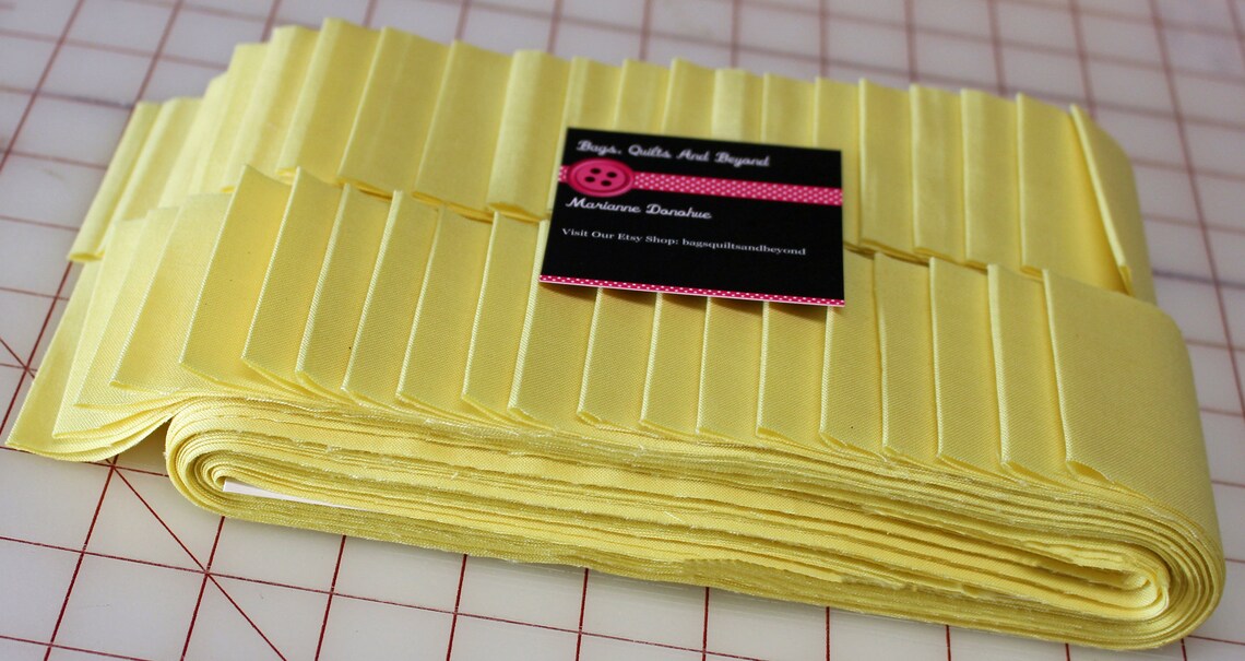 Jelly Roll Solid Yellow MDG Dream Cotton Light/Yellow 40 Etsy