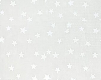 White Stars Fabric - Etsy