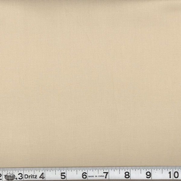 Fabric By The Yard Solid Sand MDG Dream Cotton Solid Sand, 100 % Combed Cotton 4.4 Oz Per Square Yard