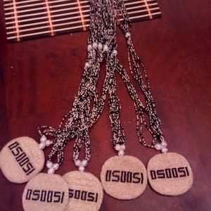lleke Orun ,Orishas glass beaded Necklaces