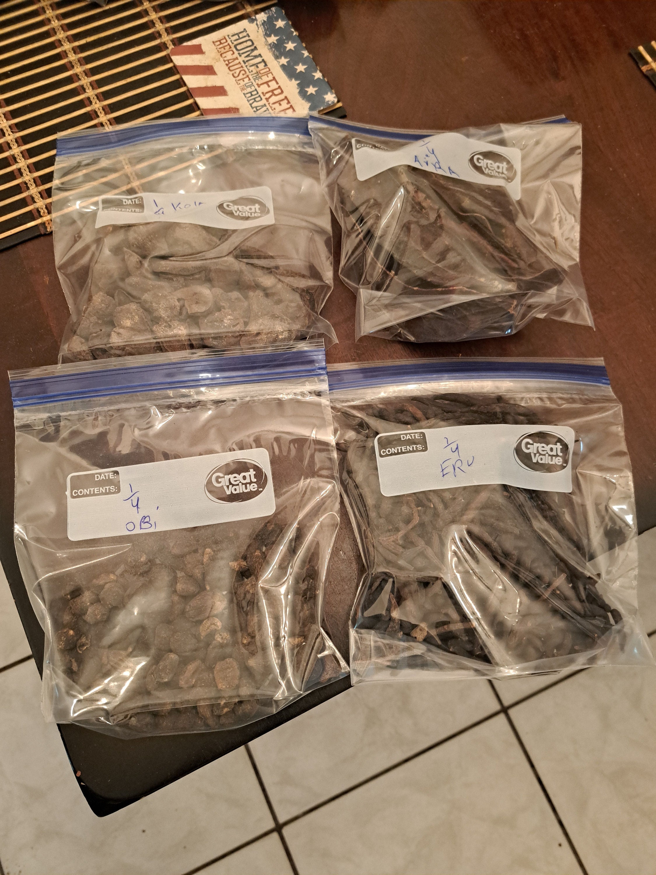 Eru, Obi, Kola, Aira Combo Package 1 lb.