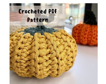 Crochet digital PDF pattern pumpkin, Halloween Pumpkins, Halloween decor, Home decor, Autumn decor, Gift Knitted pumpkin, Kids toys