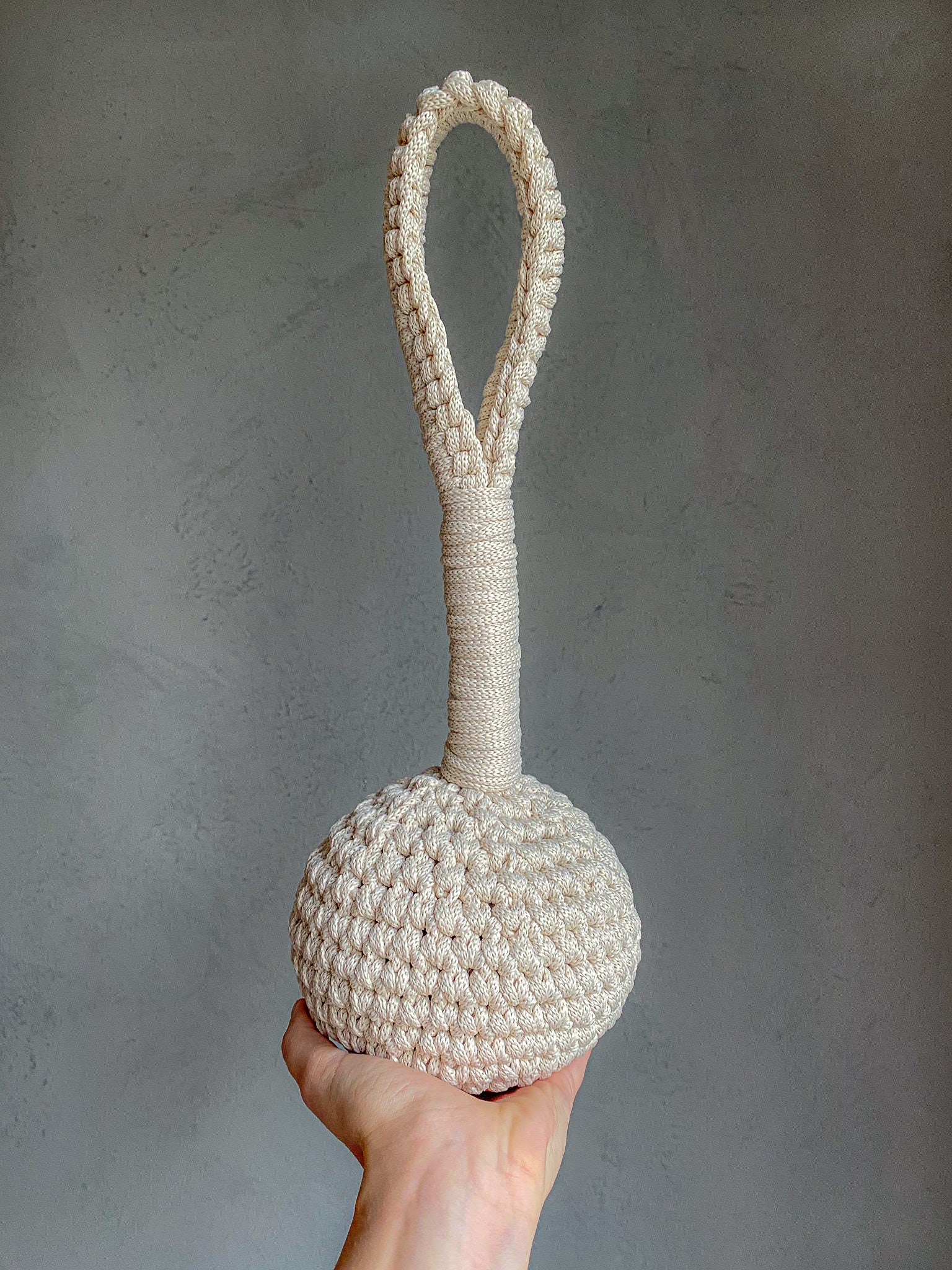 Door Pillow, Crochet Door Stop, Knitted Door Draft Stopper, Draught Stopper, Scandinavian Style