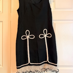 1960s Black and White Dress - Etsy