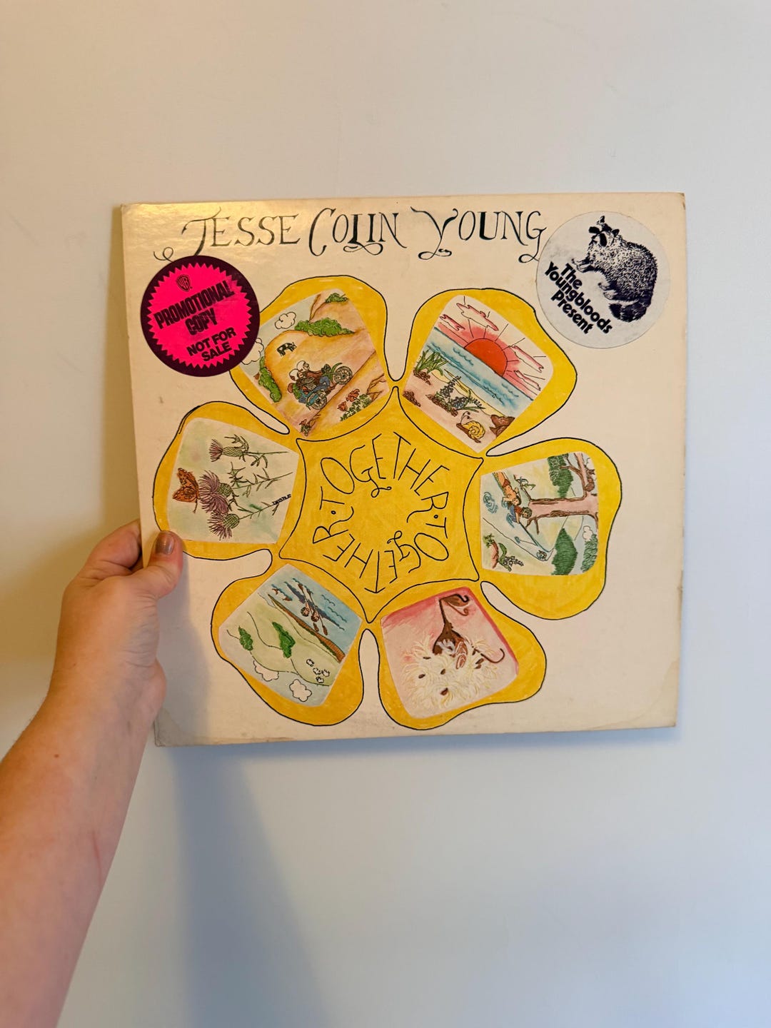 Vintage 1972 Jesse Colin Young LP Together Original Promo Vinyl