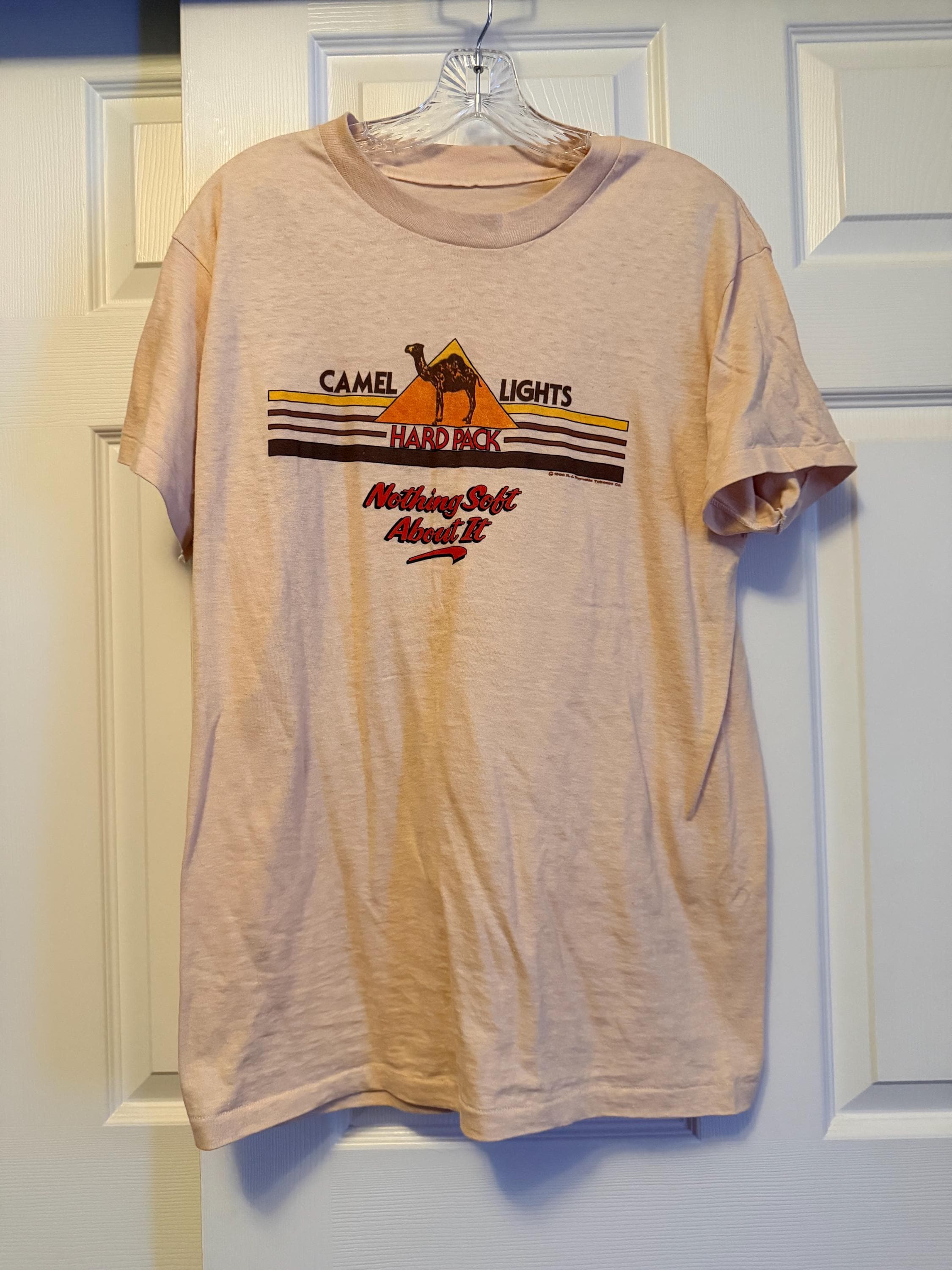Vintage Single Stitch 1980 Camel Lights Cigarettes Hard Pack Tee